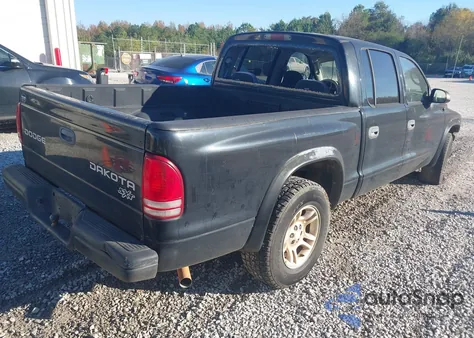 2004 Dodge Dakota Sport/Sxt из США, поврежденный, VIN 1D7HL38N14S789626